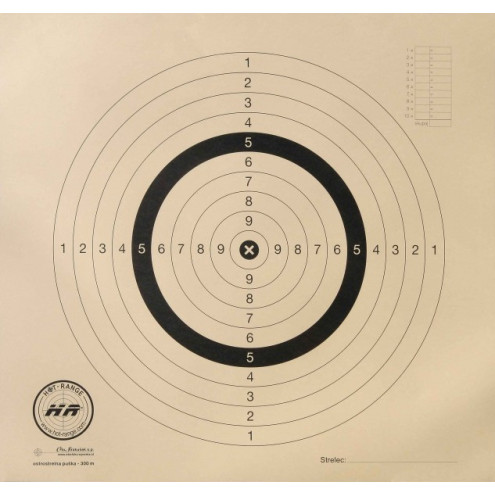 HotRange Target 300m for Rifle, 1 piece