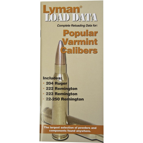 Lyman Load Data Book for .20 and .22 caliber Rifle