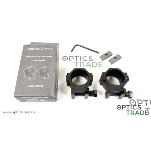 Vector Optics X-ACCU Picatinny Rings, 30mm