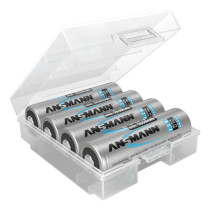 Ansmann Battery Box for 4 AAA/AA Batteries