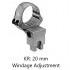 Recknagel Rear Ring with Windage Adjustment for Suhl-Claw Mount, 25.4 mm
