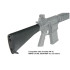 UTG AR308 A2 Style Fixed Buttstock Complete Assembly
