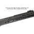 UTG Pro 3-Slot M-LOK Picatinny Rail Section